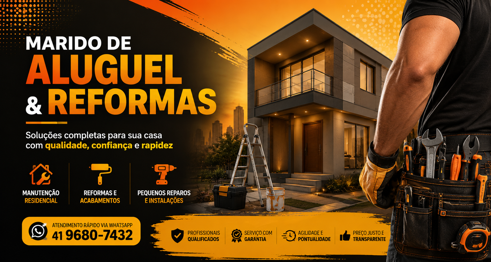 Projeto e execução de obra comercial e residencial em São Paulo